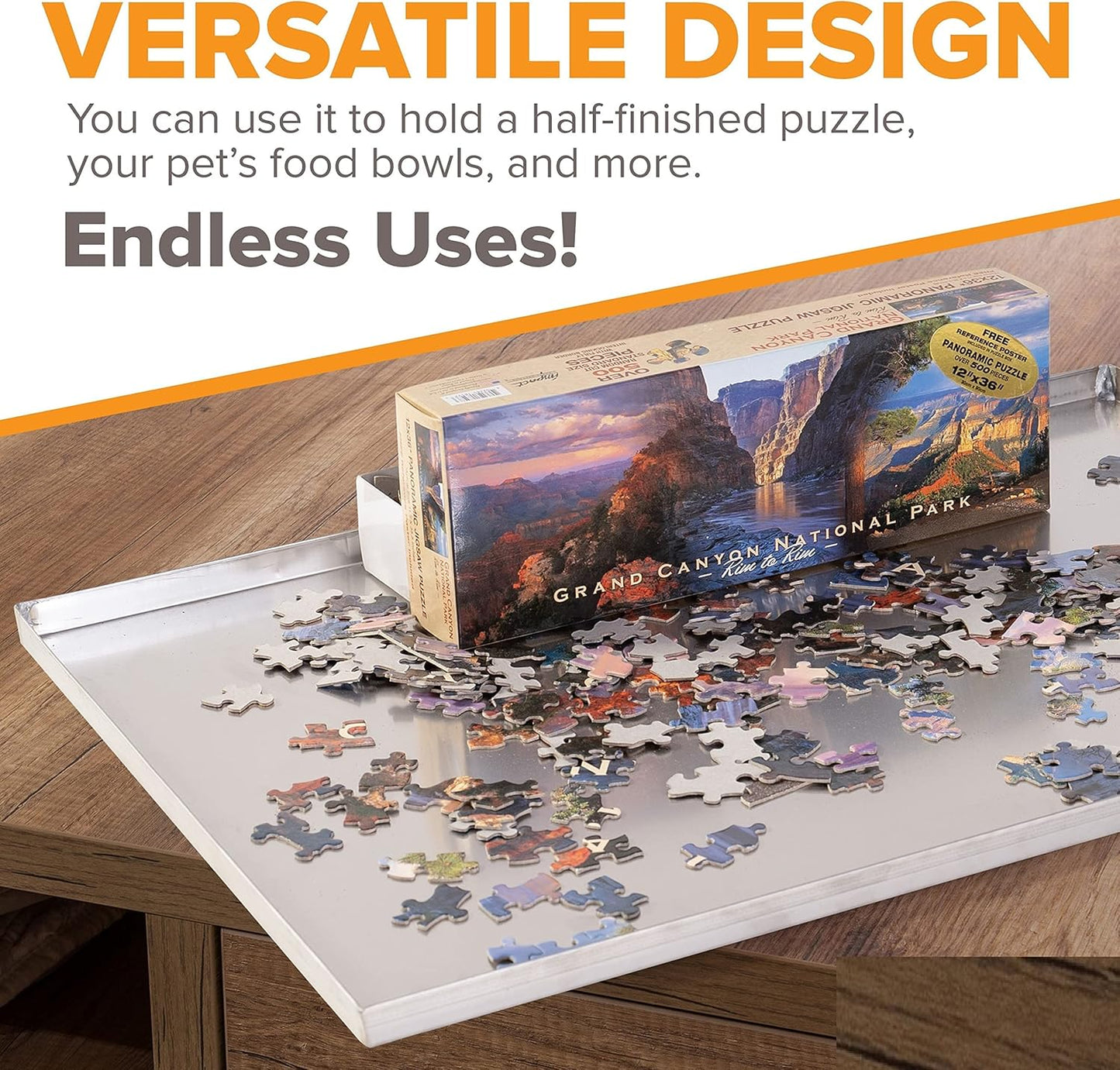 35" x 19.75" Metal Replacement Dog Crate Pan Chew Proof Crack Proof Pet Kennel Tray Central Dog Training Crate Pan Pet Supplies, Galvanized, 1" H