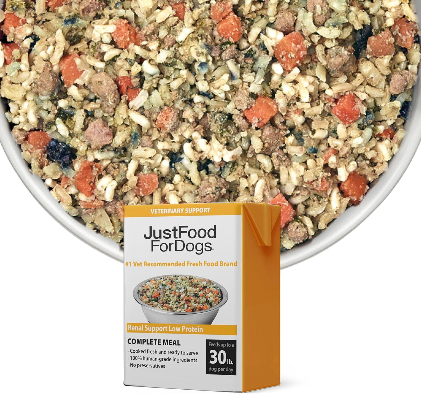 JustFoodForDogs Pantry Fresh Wet Dog Food, Complete Meal or Dog Food Topper, Turkey & Whole Wheat Macaroni Human Grade Dog Food Recipe - 12.5 oz (Pack of 6)