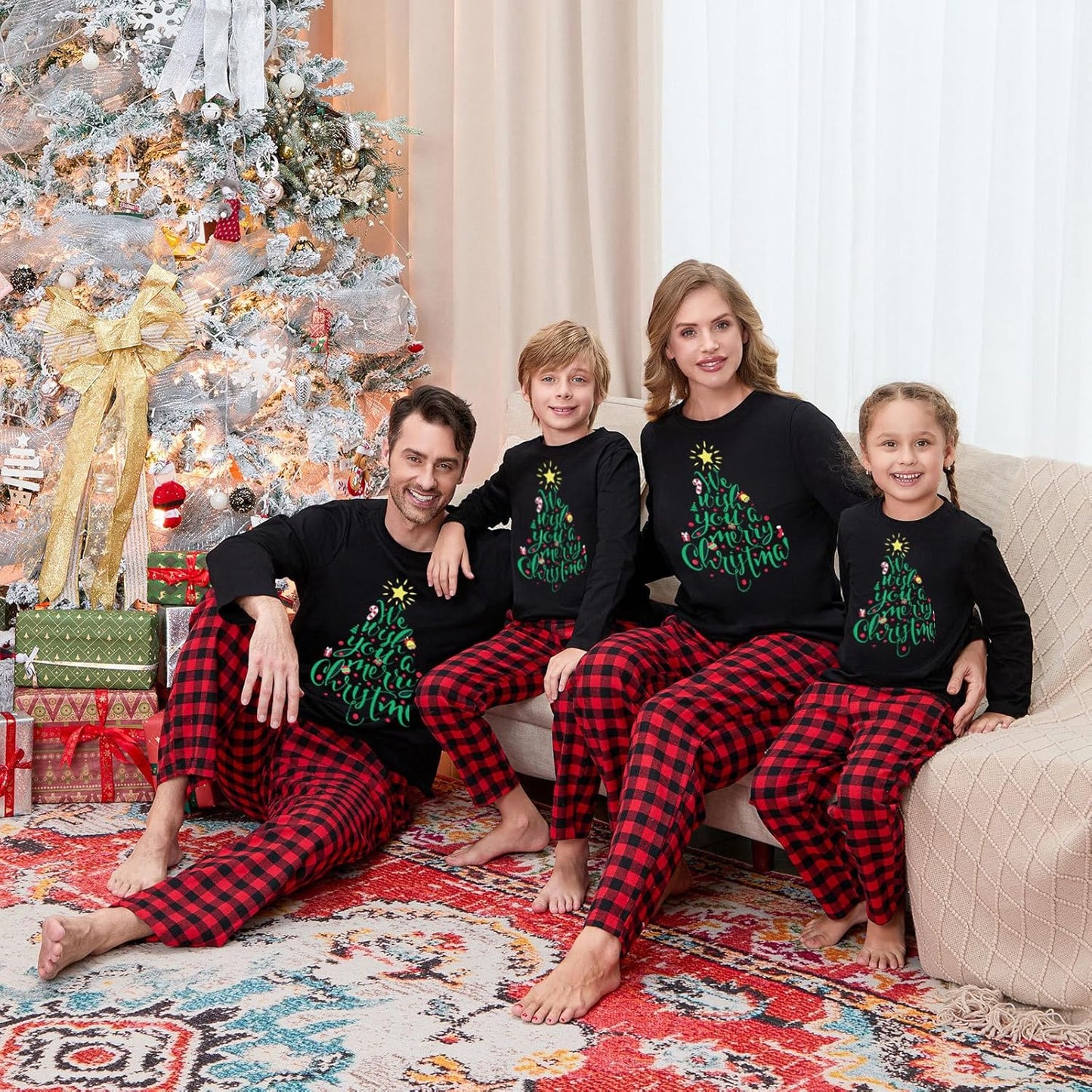 Matching Family Christmas Pajamas Set - Xmas Sleepwear PJs