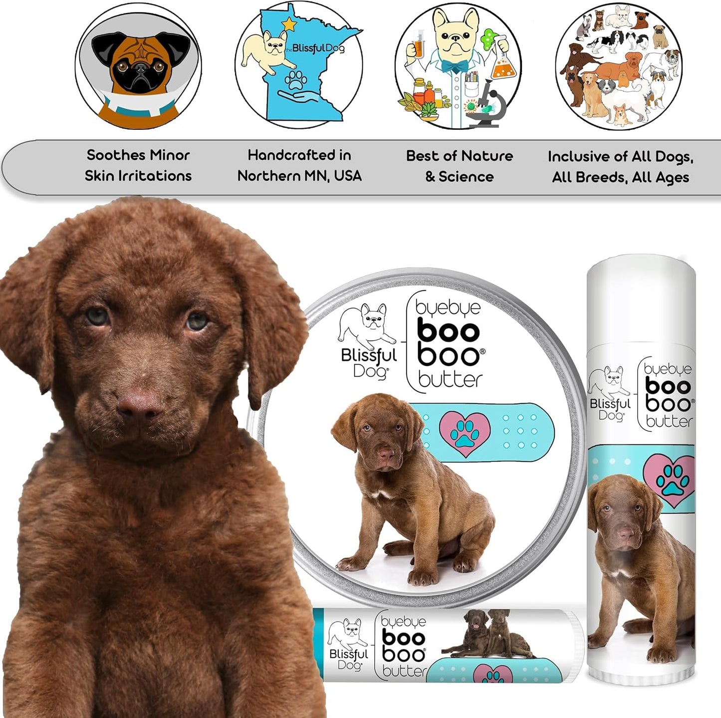 The Blissful Dog Chesapeake Bay Retriever Boo Boo Butter, 0.50-Ounce