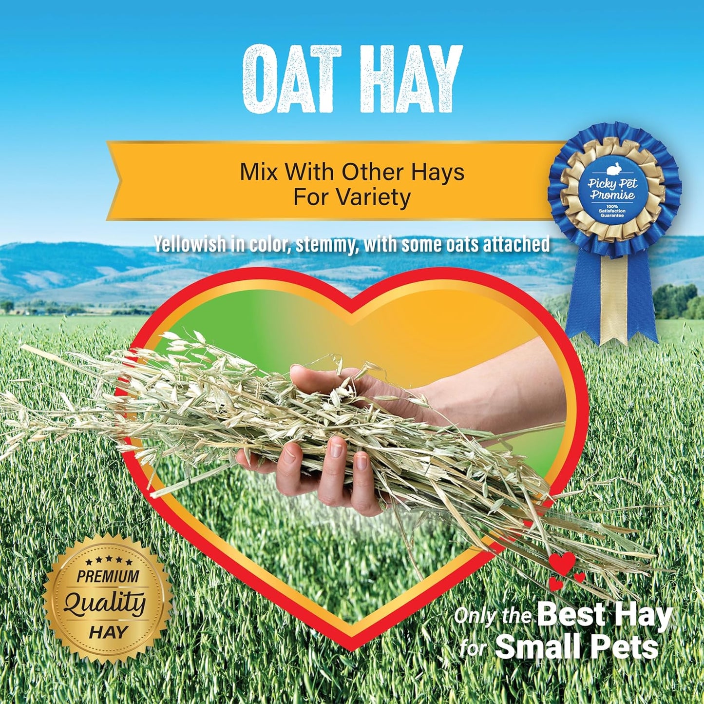 Small Pet Select Oat Hay Pet Food, 2 Lb.