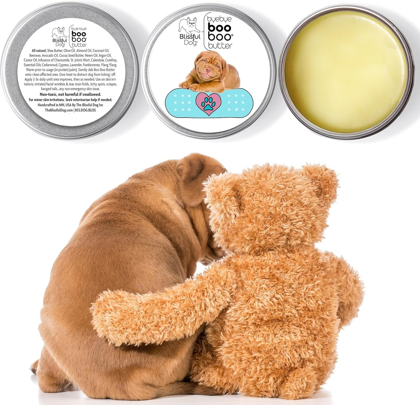 The Blissful Dog Dogue De Bordeaux Boo Boo Butter, 16 oz.