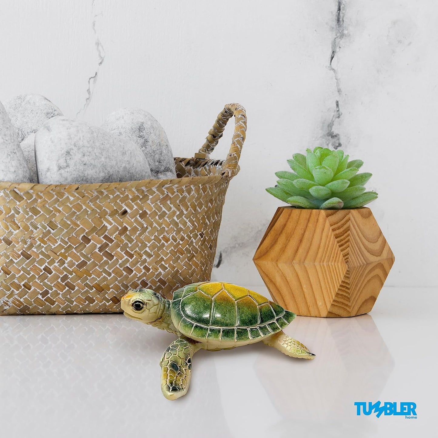 Sea Turtle Figurine - Sea Turtles Bathroom Décor & Beachy Room Decor Accent - Mother's Day, Birthday for Women