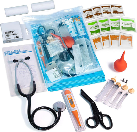GoodHarborPet|Birthing Essentials Kit for Newborn Puppy, Kitten & Pets