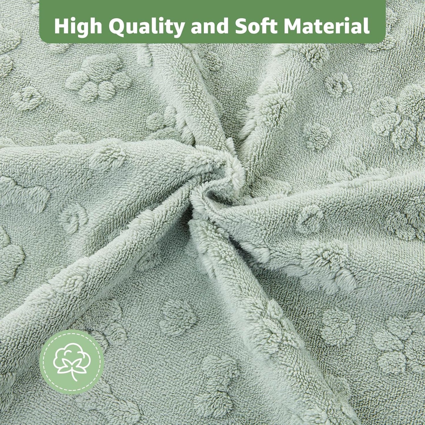 LOOBANI Washable Pee Pads for Dogs: 4 Pack Super Absorbent Reusable Puppy Pads, Leakproof and Waterproof Dog Training Pads Whelping Pads for Potty, Floor, Crate, Couch, Bed and Travel, 30"x34"