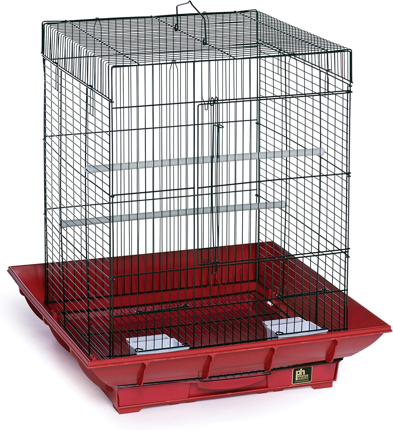 Prevue Hendryx SP850R/B Clean Life Cockatiel Cage, Red and Black