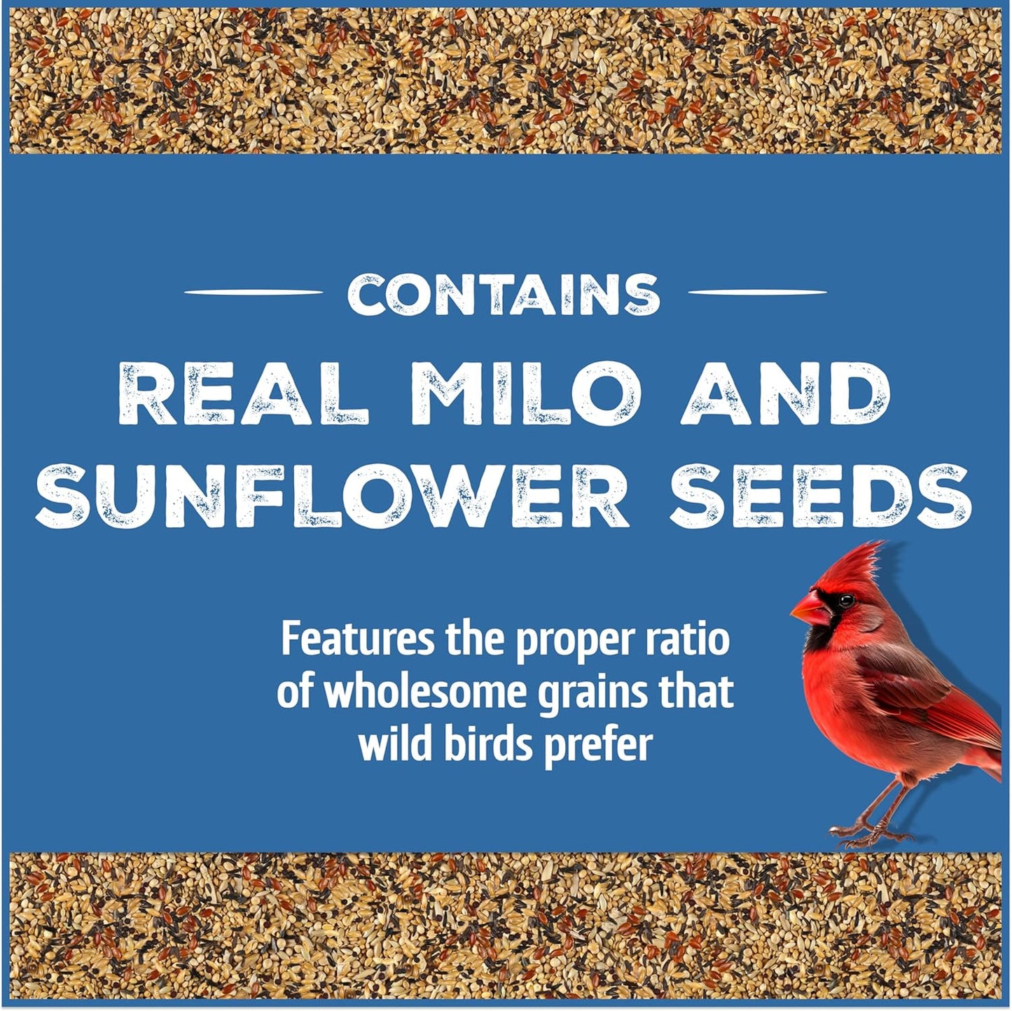 Pennington Wild Bird Food, Wild Bird Seed for Outside Feeders, Great to Feed Year-Round, 22.5-lb. Critter-Proof Bucket