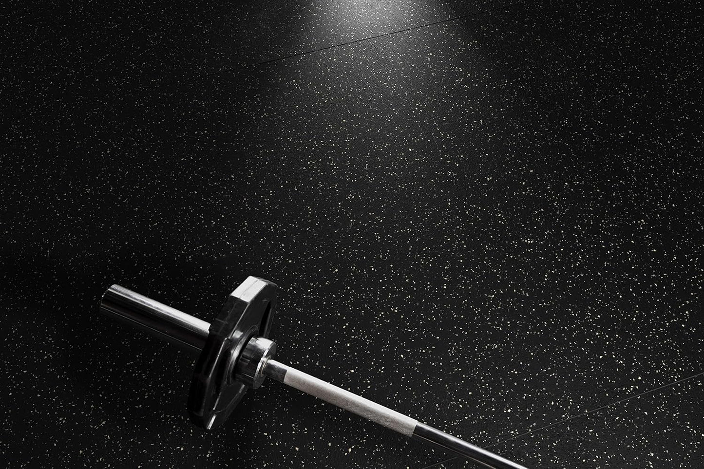 Playsafer Genaflex Rubber Gym Floor Mat, Heavy Duty Commercial Protective Gym Flooring Roll - 8mm Thick (Black, 4' X 4')