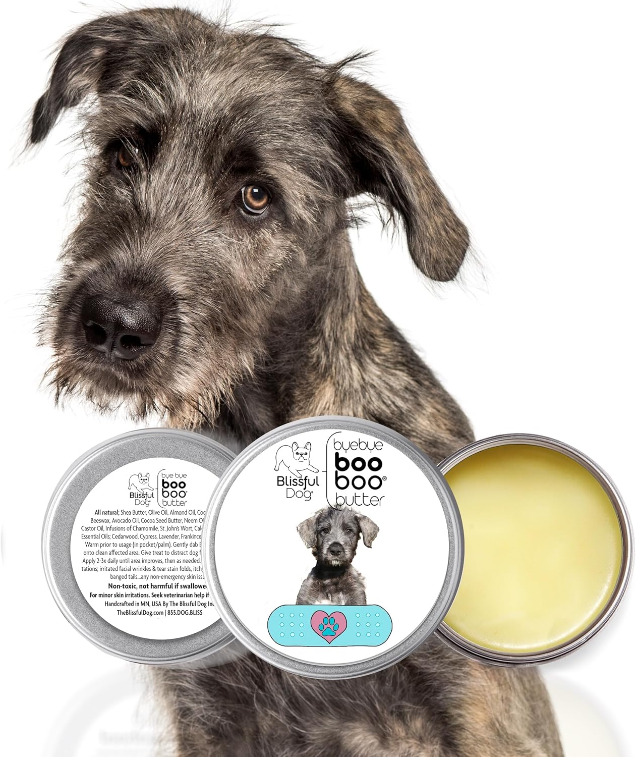 The Blissful Dog Irish Wolfhound Boo Boo Butter, 4 Ounce