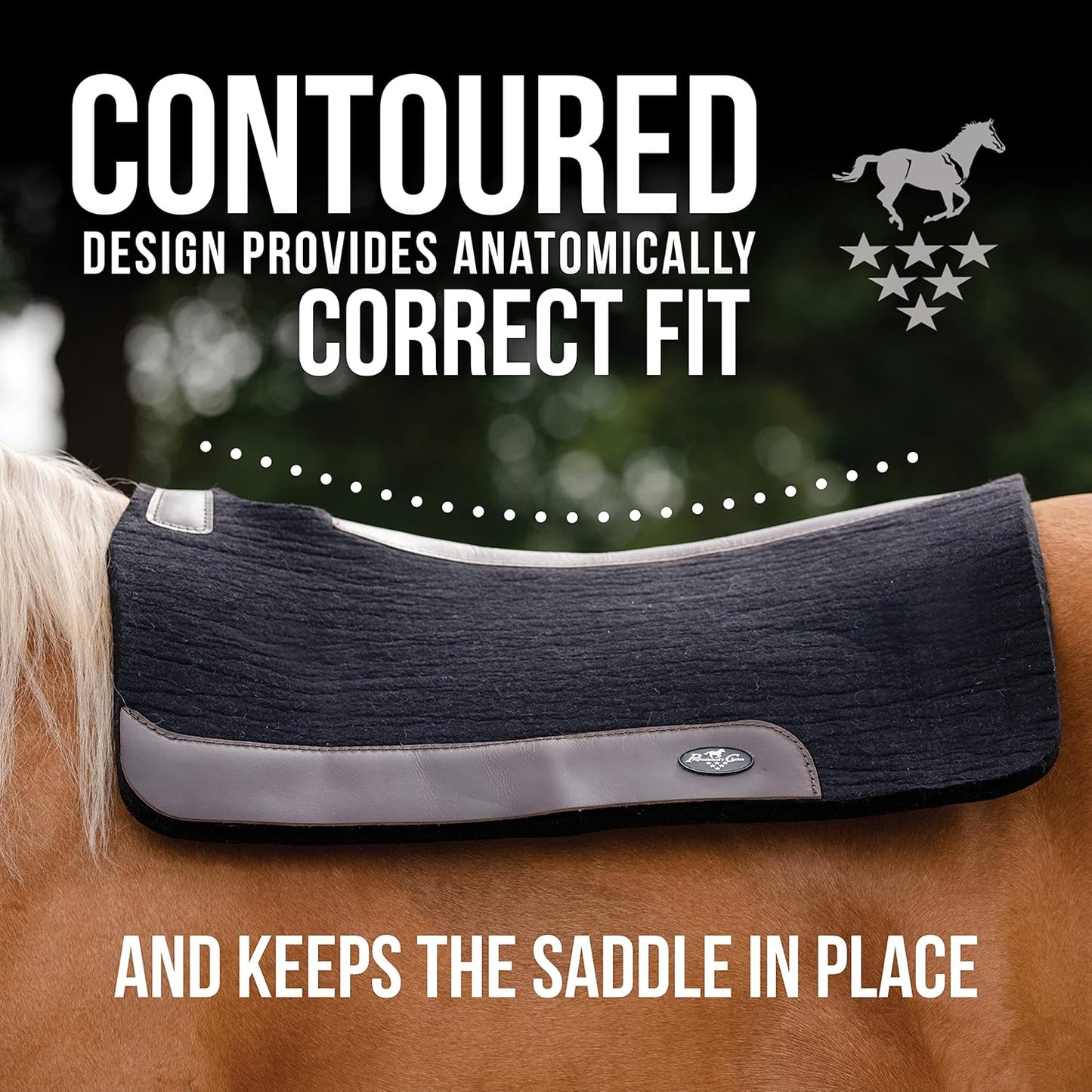 Professional's Choice 100% Steam-Pressed Wool Felt Saddle pad