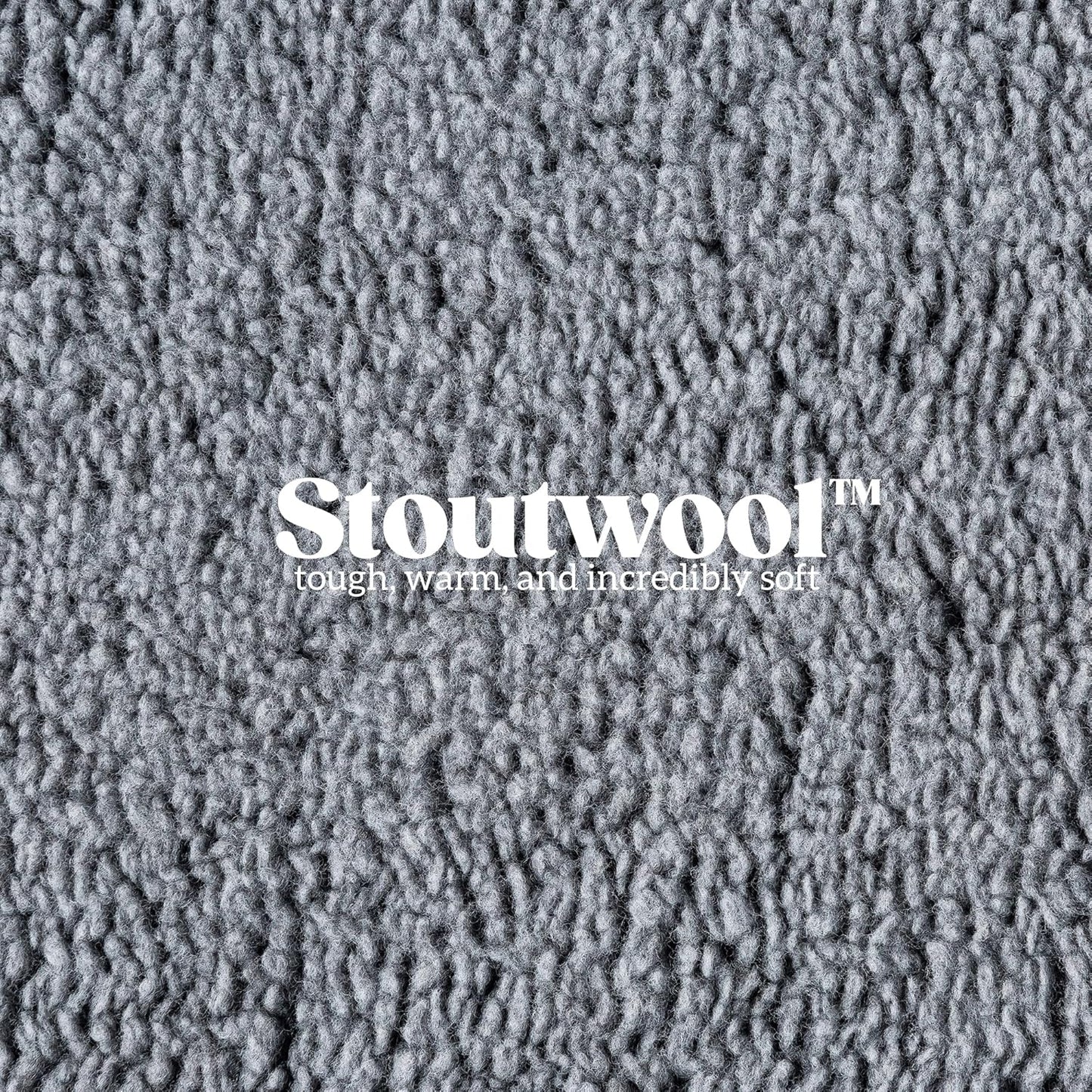 Stoutwool Indestructible Dog Bed - Fluffy Chew Proof Dog Crate Pad - Tough Kennel Pad for Aggressive Chewers - Washable, Ideal for Large Breeds & Fits 42-Inch Crate - 41"x27", Charcoal